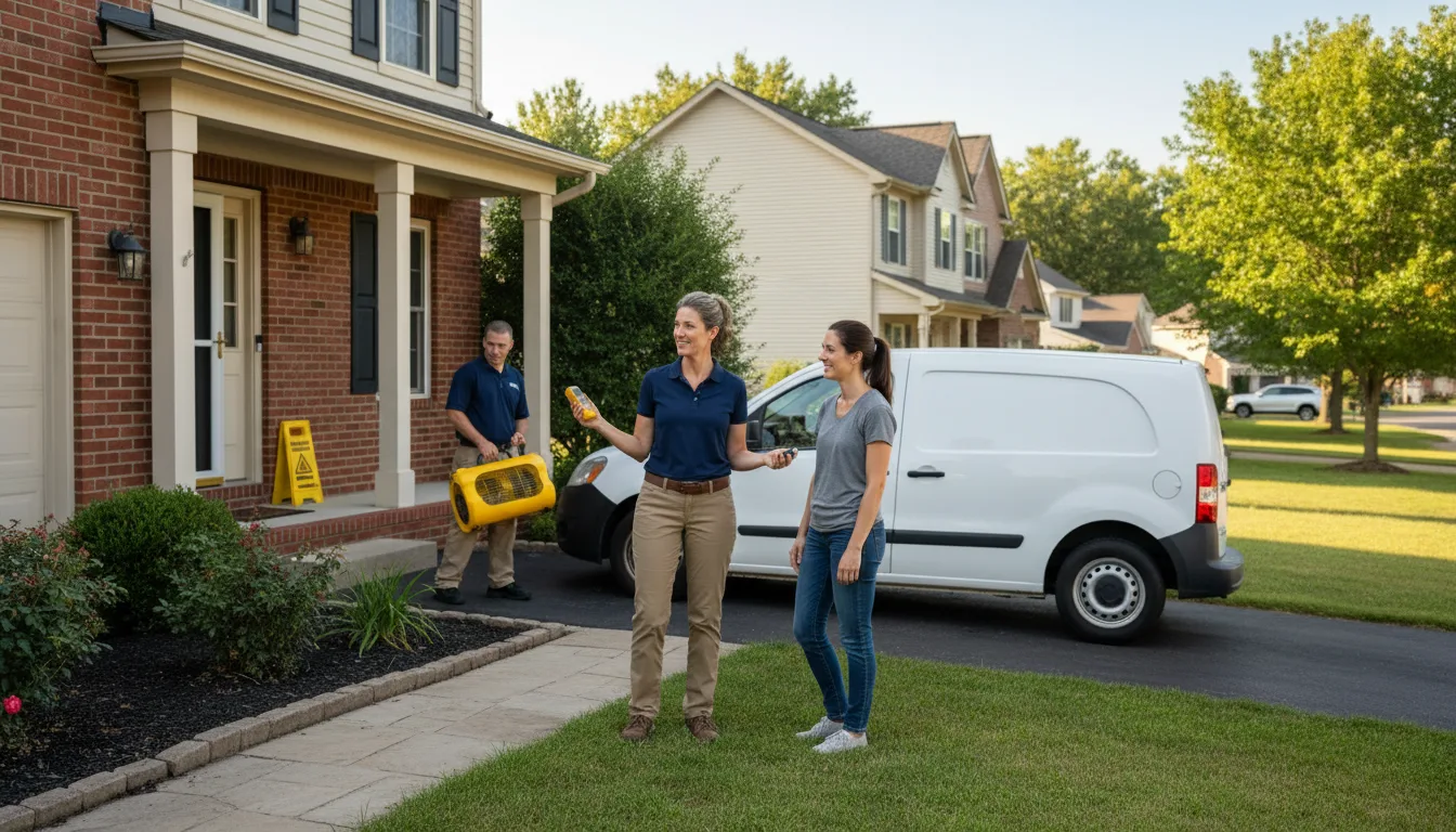 Water restoration image for Dehumidification And Cleanup Services in Stoutsville, MO
